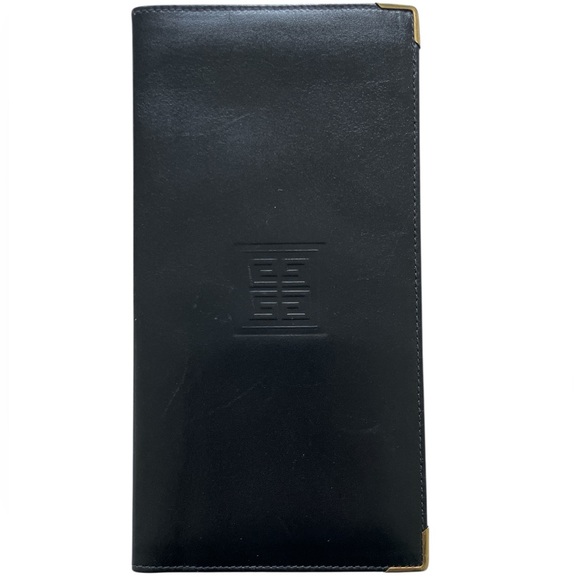 Givenchy Vintage Black Leather Bifold Wallet - Picture 1 of 9
